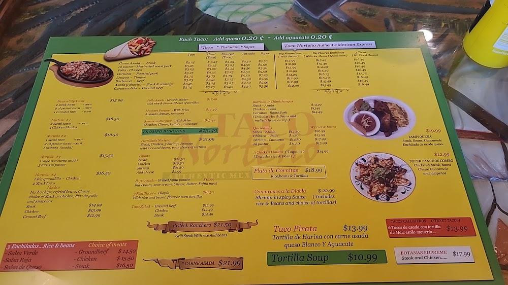 Taco Norteno Menu image 1